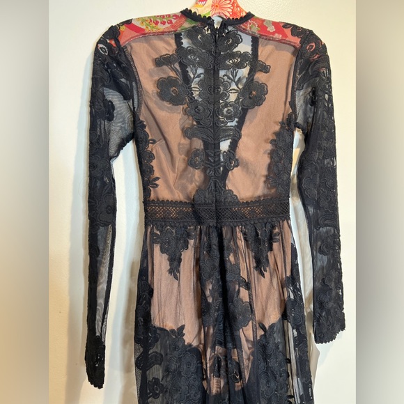 Free People For love & lemons Temecula Lace embroidered Sexy Maxi Dress - Picture 5 of 10